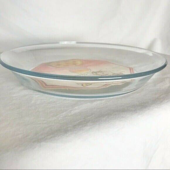Marinex Santa Marina 1 Quart Glass Pie Plate With Label Oven Microwave Safe - Picture 4 of 6